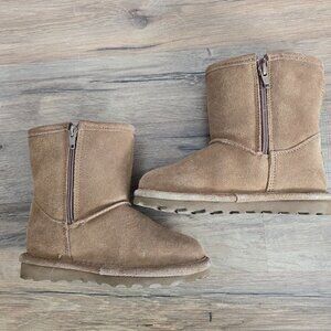 Little Kids Elle Bear Paw Boots with Zipper